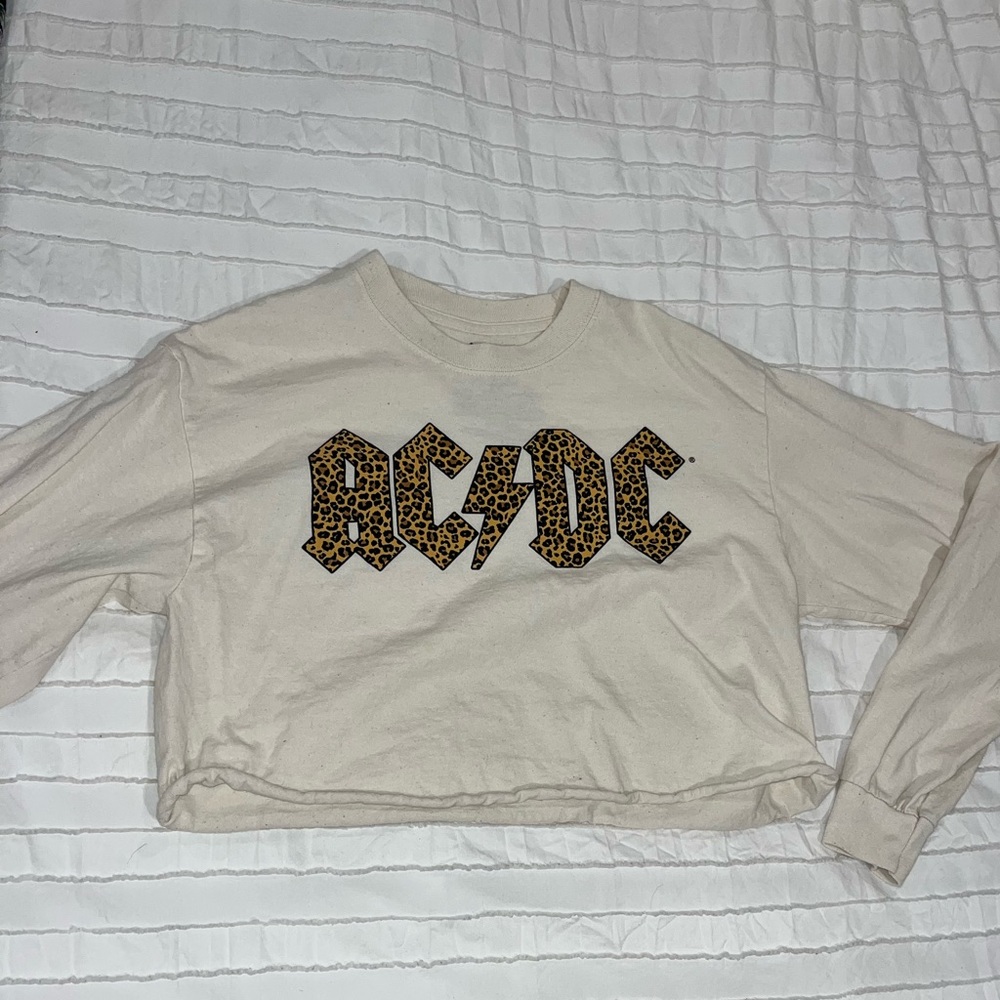 AC/DC cropped long sleeve